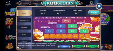3Patti Sky 3Patti Sky Refer and Earn 3-Level Bonus